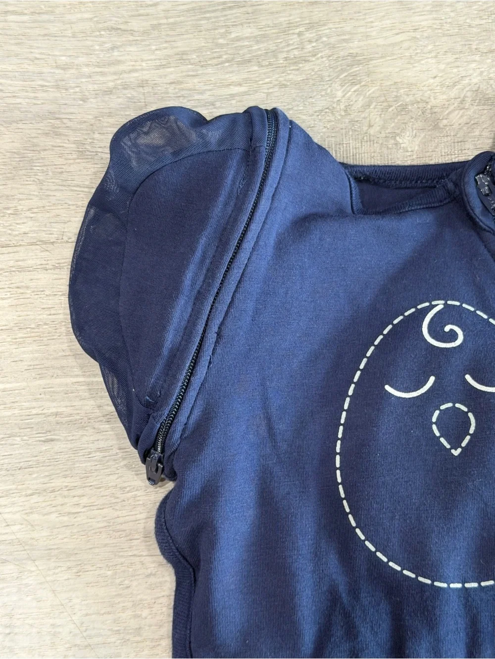 Nested Bean Zen One Gently Weighted Transitional Swaddle Navy S 3-6M
